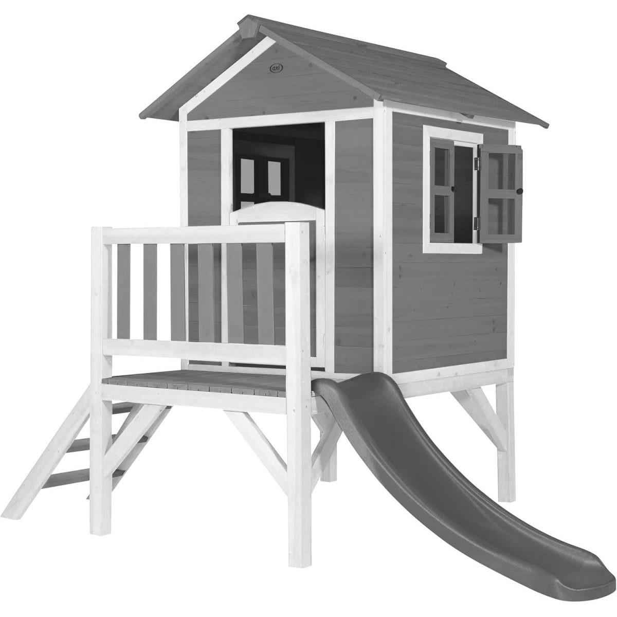 Axi House Spielhaus Grau 240x189x167 cm