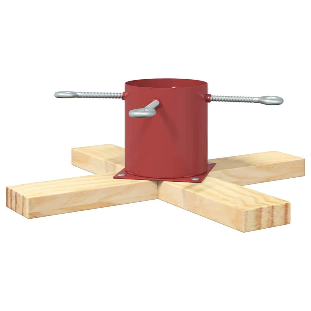 vidaXL Weihnachtsbaumständer Rot 16 cm