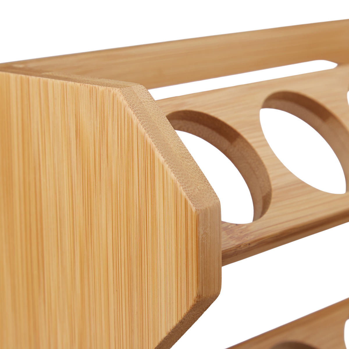 GEWÜRZREGAL - Hellbraun, Glas/Holz (25.5/20/10cm) - Relaxdays
