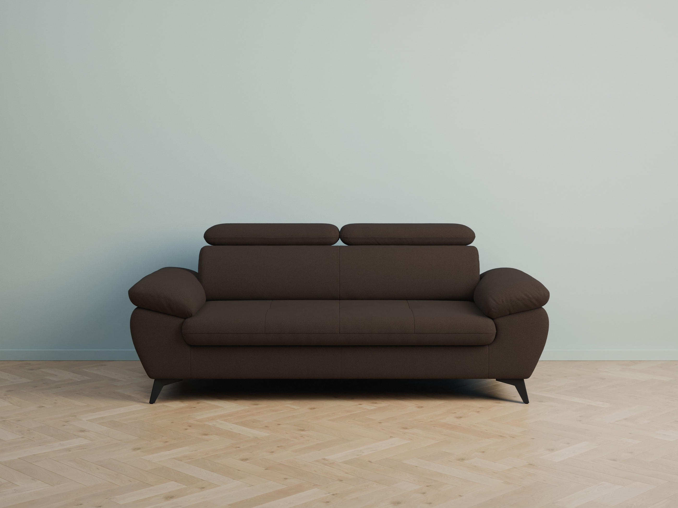 foamnova 3-Sitzer Dunkelbraun 215x84x100 cm