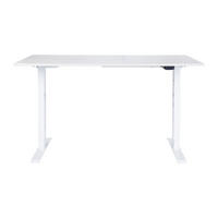SCHREIBTISCH Mathea elektrisch höhenverstellbar - Eichefarben/Weiß, Holzwerkstoff/Metall (70/140/120cm) - arthur berndt