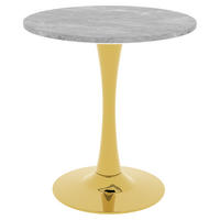 ESSTISCH Goldfarben-Grau 70/70/72 cm - Goldfarben, Holz (70/70/72cm) - PANGIVO