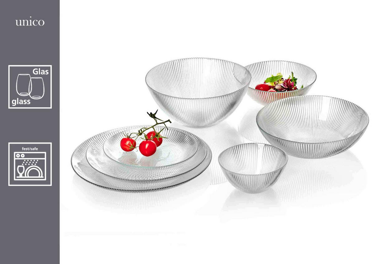 BEILAGENSCHALEN Unico transparent ø 14,5 cm 6er Set - Transparent, Glas (14.5cm) - Ritzenhoff Breker