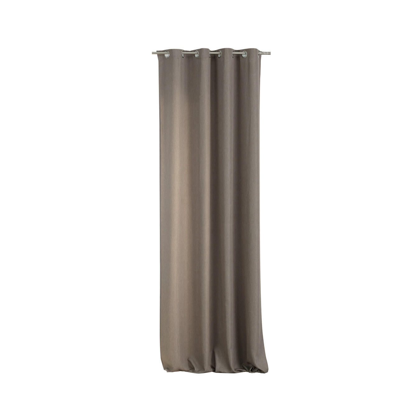 FERTIGVORHANG mit Ösen 140x280cm - Cappuccino, Textil (140/280cm) - Dekoria