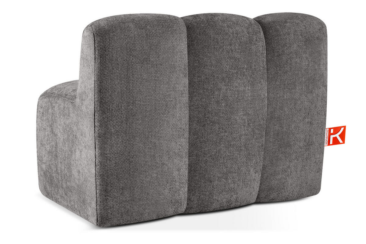 ESSZIMMERBANK BRESCO, Dunkelgrau - Dunkelgrau, Holz/Holzwerkstoff (123/80/72cm) - KONSIMO®
