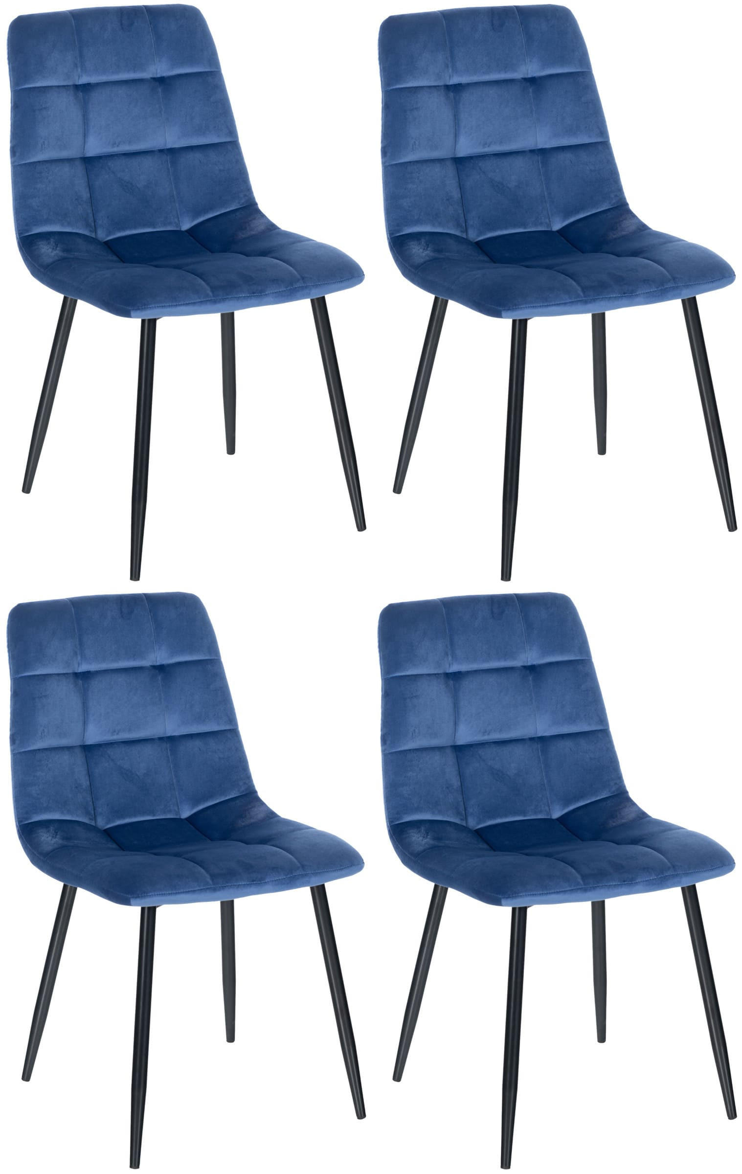 Deluke Esszimmerstühle Blau 45x84x55 cm
