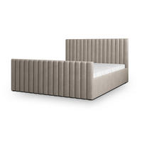 POLSTERBETT CANOVA 180x200 cm mit Bettkästen - Beige - Beige, Holz (180/200cm) - MASSENO