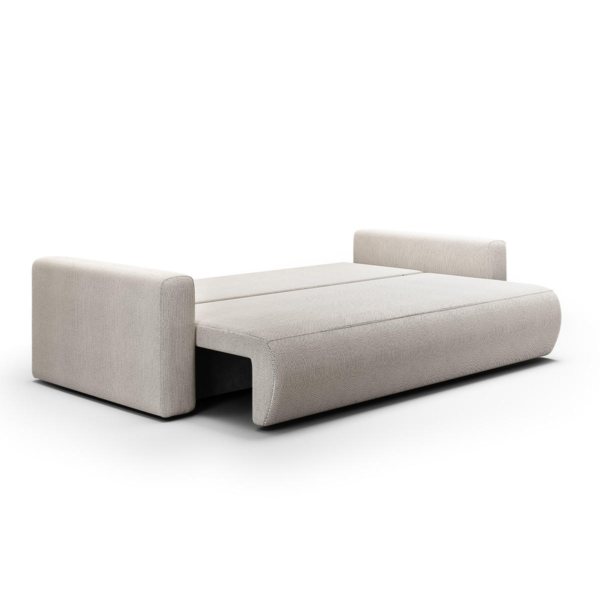 SOFA Evy 3 Sitzplätze Hellgrau - Grau, Holz (238/82/105cm) - Petits-meubles