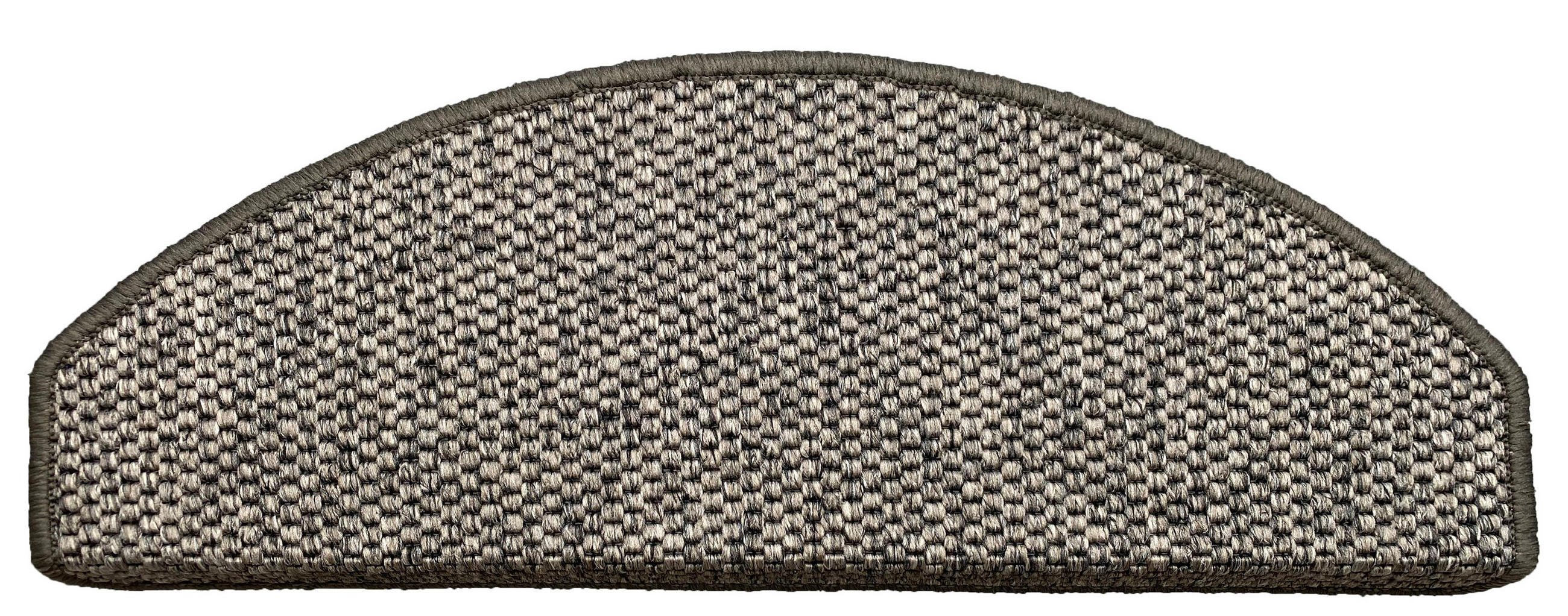 STUFENMATTE Set. 15 Stück "Florenz" Sisal Optik Flachgewebe Grau 24 x 65 cm - Grau, Textil (24/65/4cm) - oKu-Tex