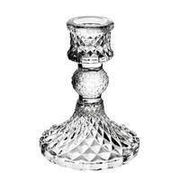 KERZENHALTER Patricia transparent 8/8/10.5 cm Glas - Transparent, Glas (8/10.5/8cm) - Mondex