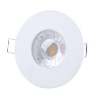 LED EINBAULEUCHTE Metall Weiß Rund - Weiß, Glas (8/6/8cm)