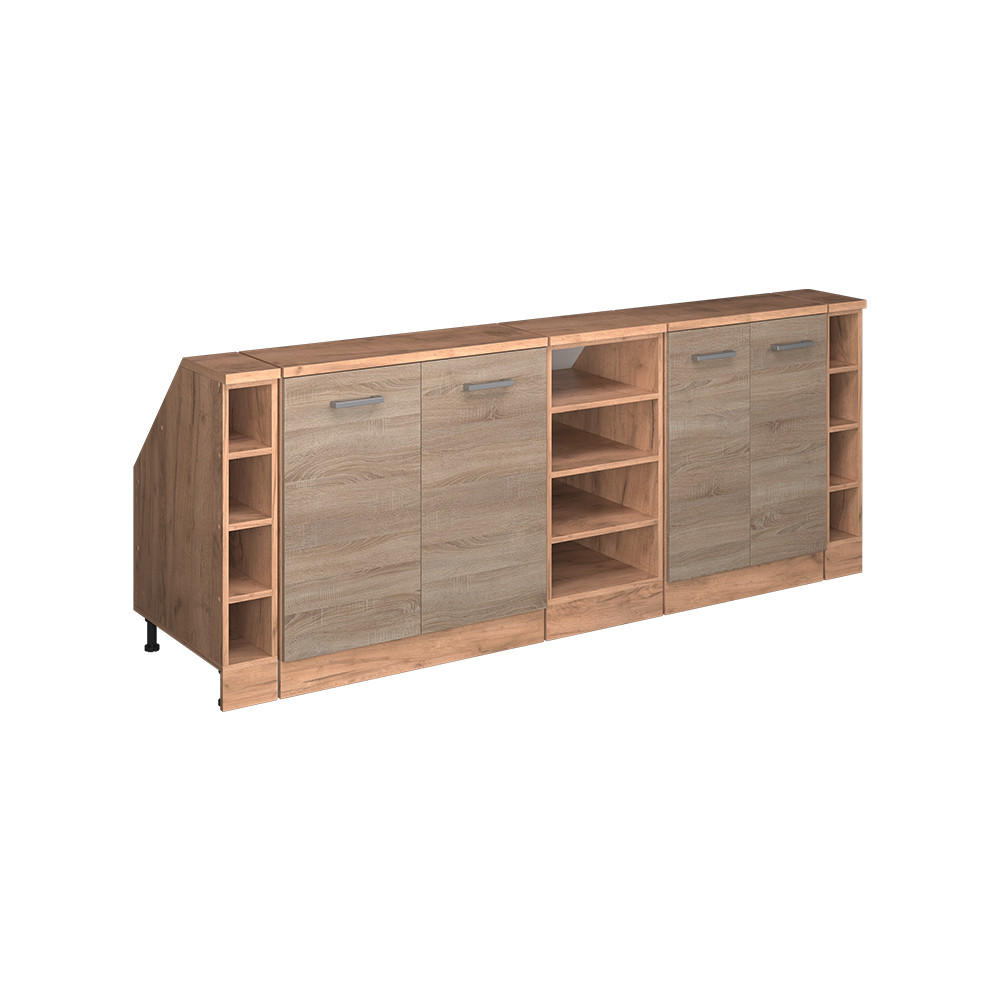 SET DE DULAPURI PENTRU ACOPERISURI IN PANTA Rion Sonoma 210 cm Set de 5 corpuri dulap adancime 60 cm