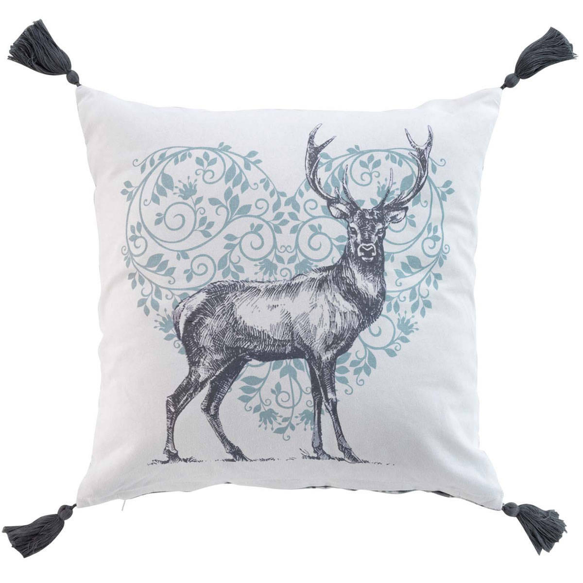 ZIERKISSEN 40/40 cm - Multicolor, Naturmaterialien (40/40cm) - Douceur d´intérieur
