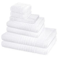 FROTTIERSET Carre 8-teilig - Weiß, Textil (50/100cm) - Ross