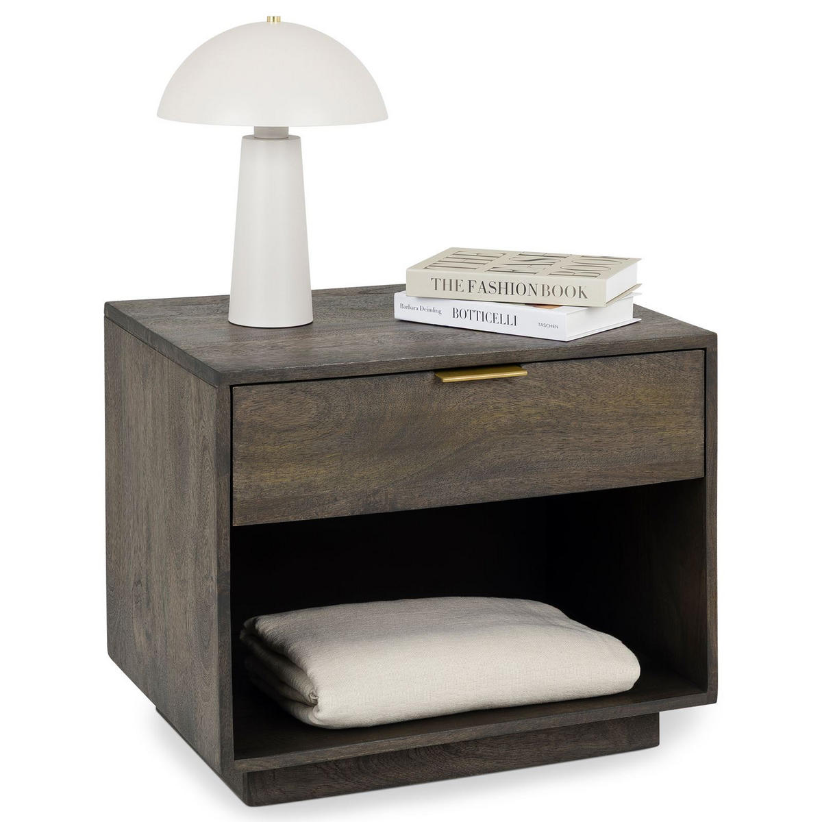 NACHTTISCH BORA braun - Braun, Holz (60/50/46cm) - IDIMEX