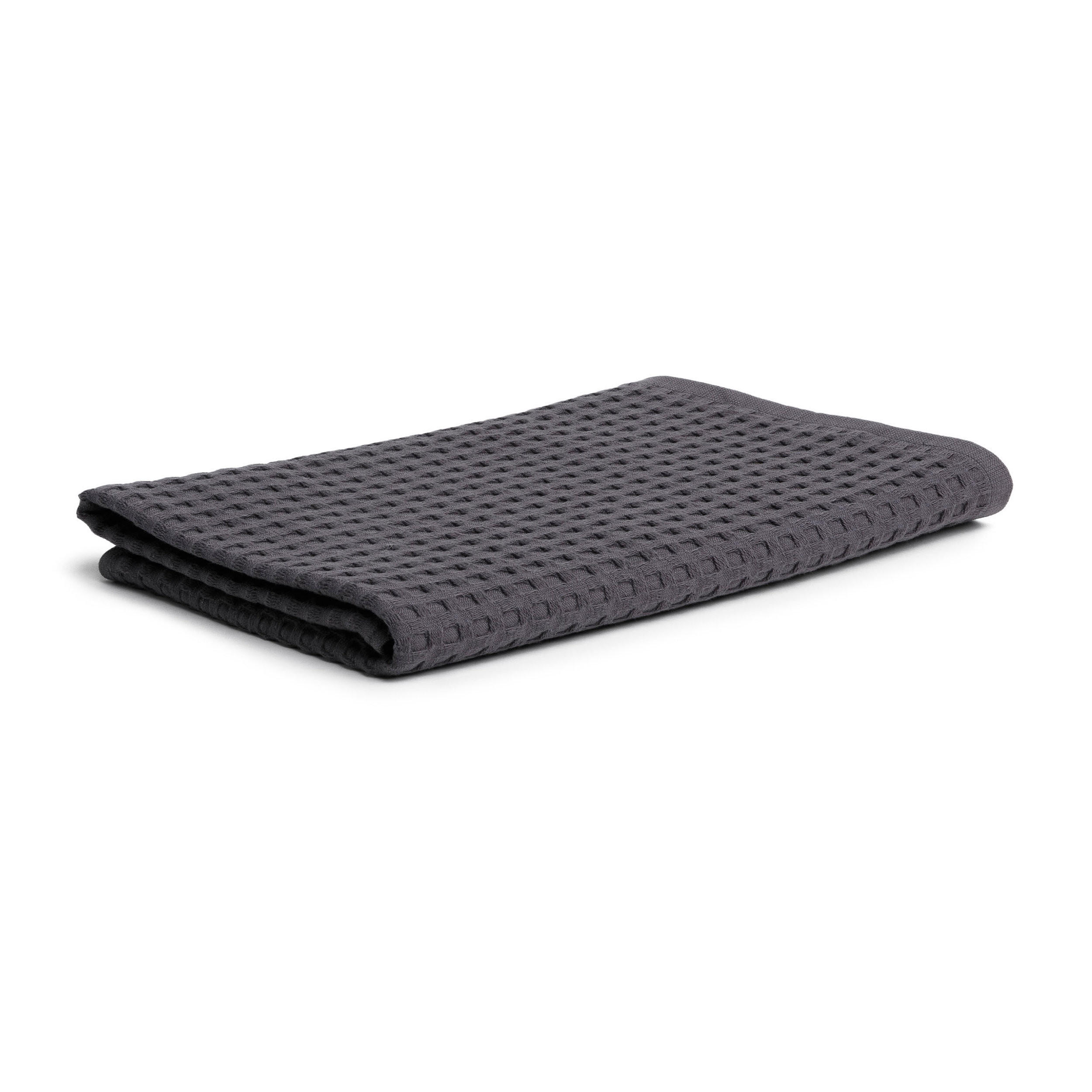 DUSCHTUCH PIQUÉE - Graphitfarben, Textil (70/140cm) - MÖVE