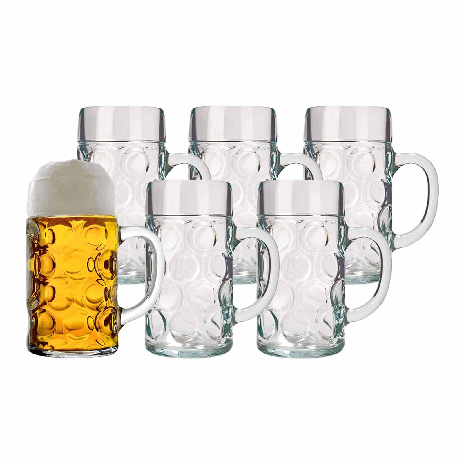 BIERKRÜGE Isar transparent 0,5l + 1l 12er Set - Transparent, Glas (0.001L) - Stölzle Lausitz