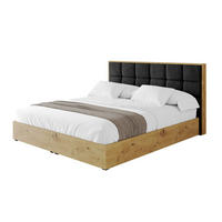 POLSTERBETT mit Bettkasten und Lattenrost, Bett mit Matratze H3/H4 - ENZO2 140x200 Schwarz - Schwarz, Holzwerkstoff/Textil (140/200cm) - ALTDECOR