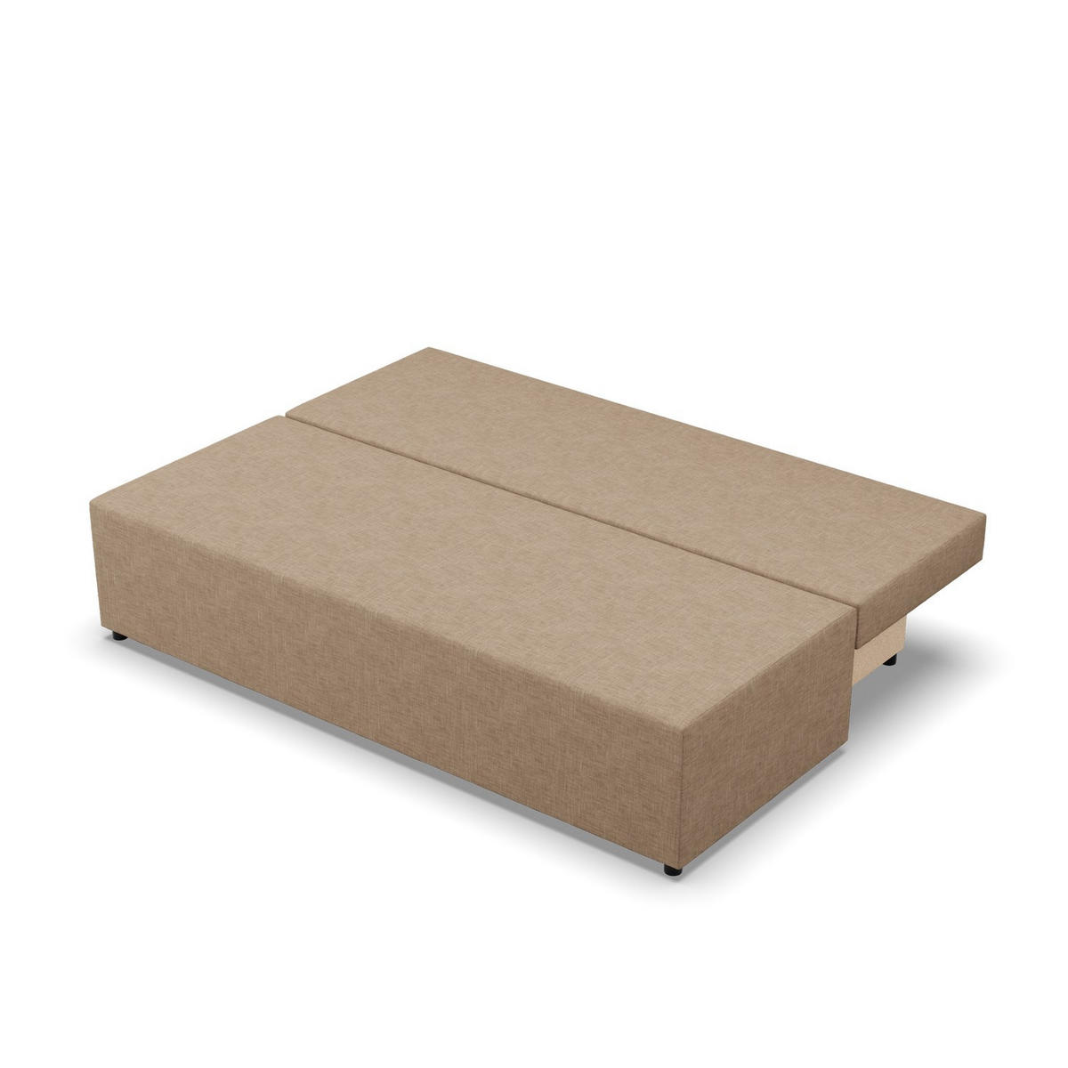 SOFA 3-SITZER MIT SCHLAFFUNKTION FERMO Beige - Beige, Textil (92/95/191cm) - Mebligo