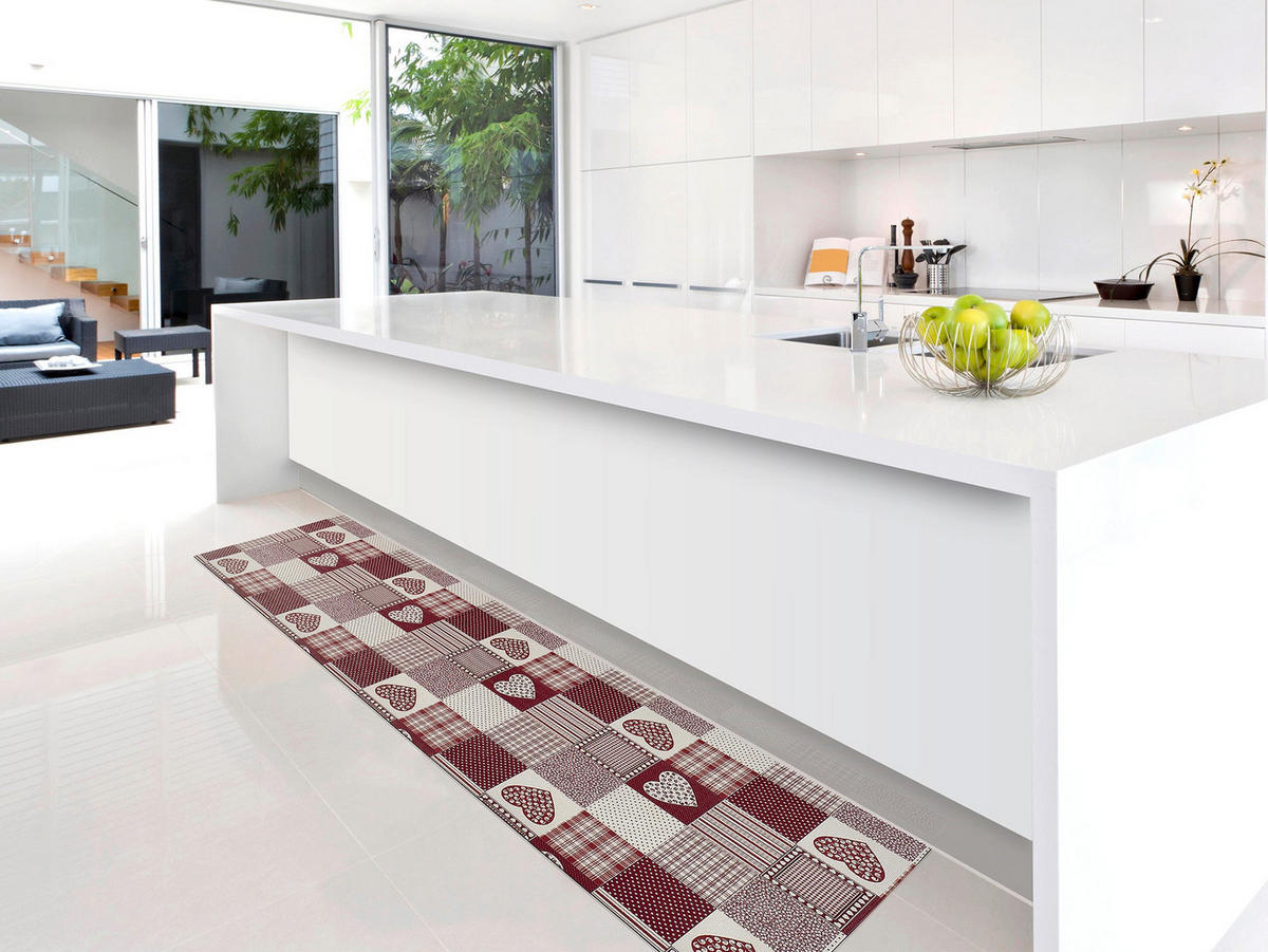 KÜCHENTEPPICH Rot Sally 48/200 cm - Rot, Kunststoff/Textil (48/200cm) - Atticgo