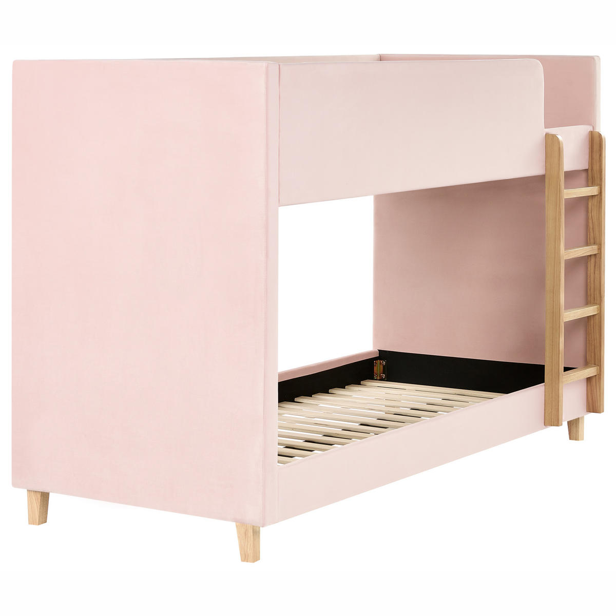 PAT ÎNALT catifea 90/200 cm roz pastel Chocques - roz aprins, material textil (97/143/214cm) - Beliani