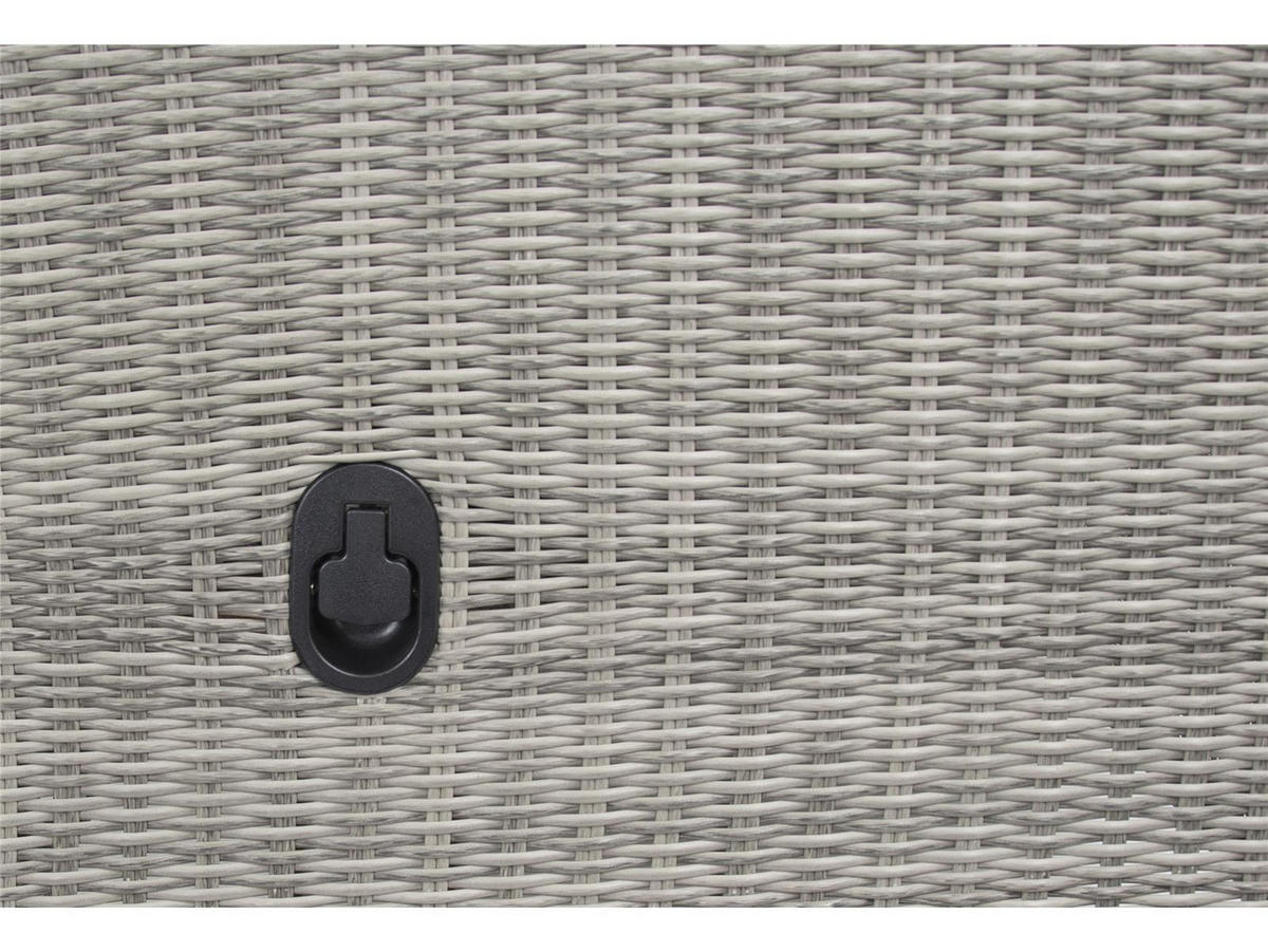 DININGLOUNGE-SET Asti Grau Polyrattan für 7 Personen - Grau, Naturmaterialien - bellavista - Home & Garden