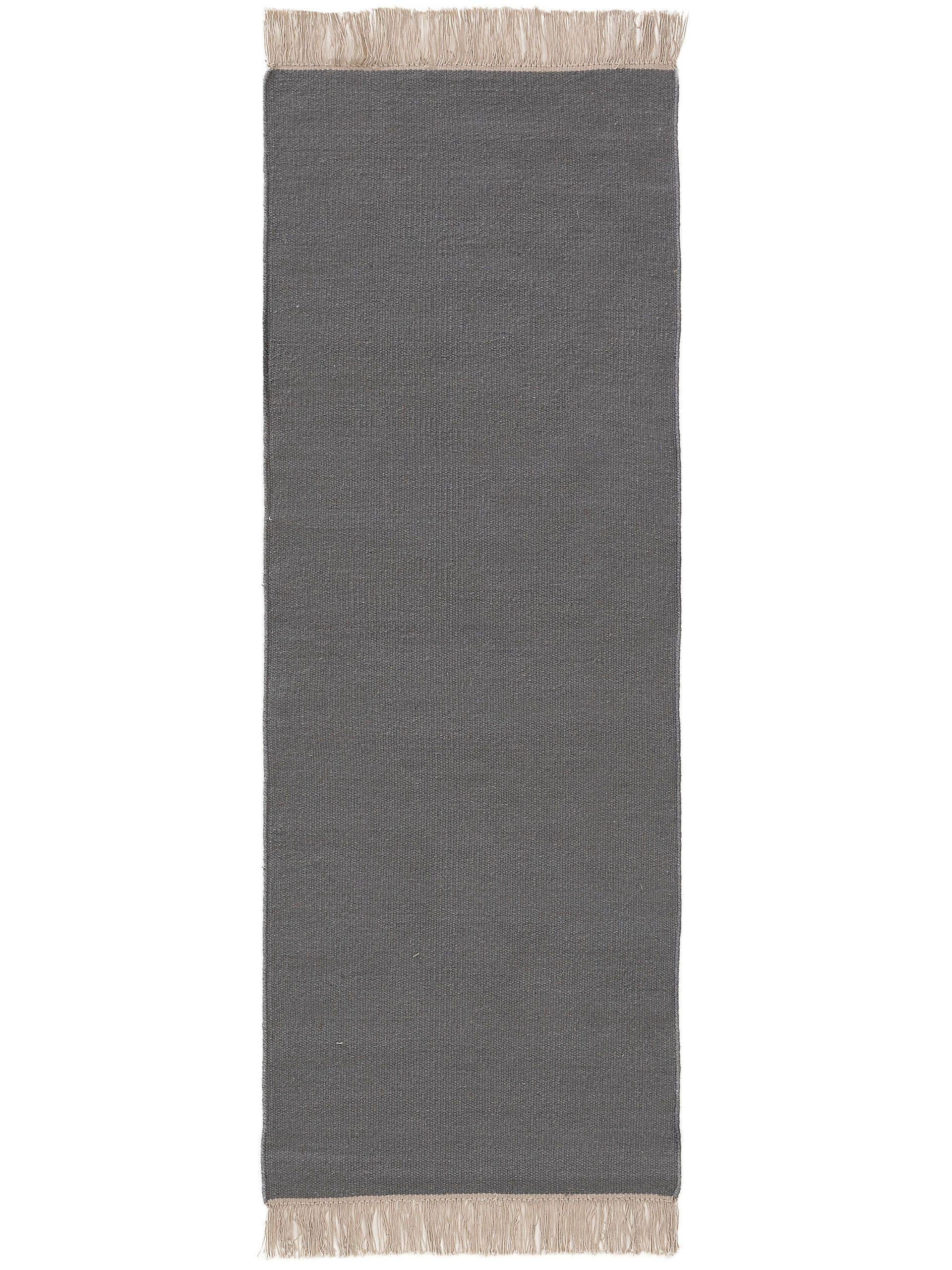 TEPPICH Liv Grau 80x250 cm - Grau, Textil (80/250cm) - benuta Pop