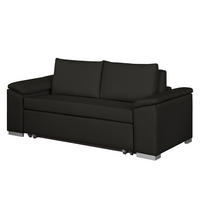 SCHLAFSOFA mit schräger Armlehne - Schwarz, Textil (210/90/90cm) - home24