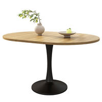 AUSZIEHTISCH Oval 100/140x100x75cm Eiche - Eichefarben, Holzwerkstoff (100/140/75cm) - FLIEKS