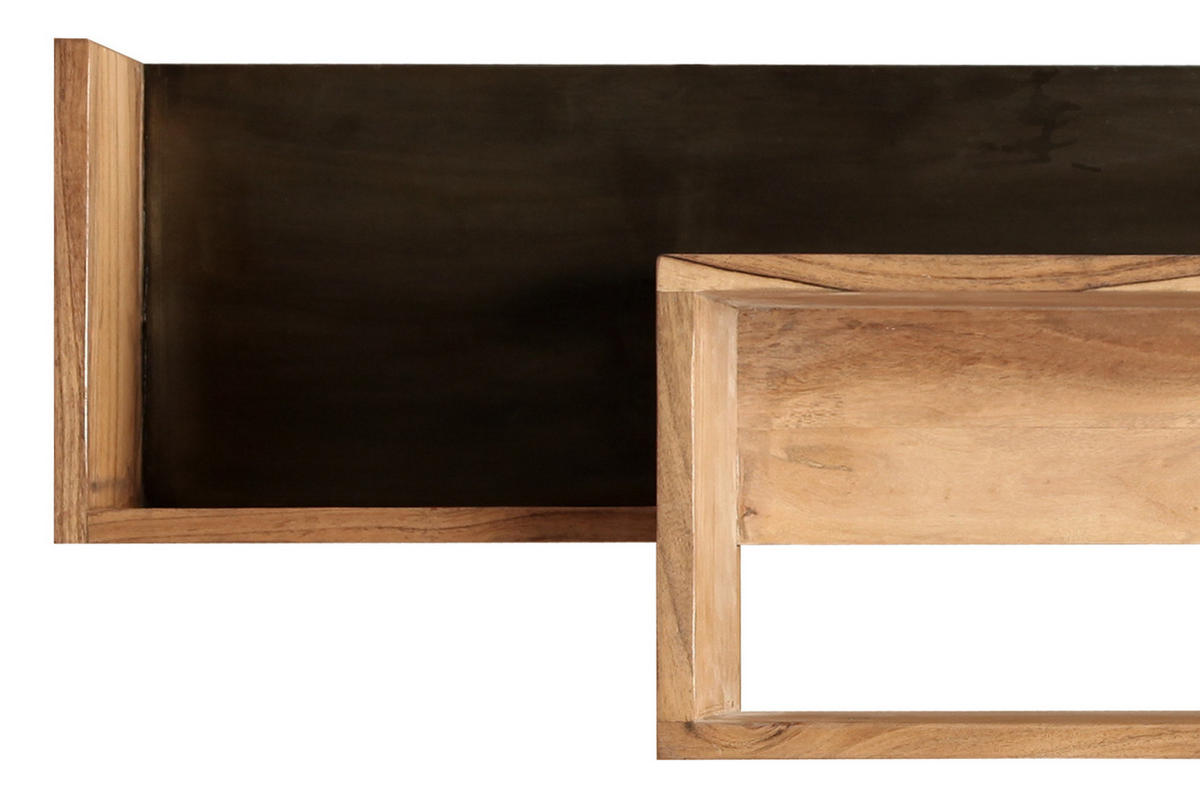 WANDREGAL SYDNEY - Beige/Schwarz, Holz (118/4/20cm) - SAM