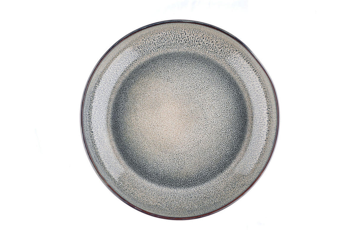 OBSTSCHALE Genesis Ø28cm - Erde - Grau, Keramik (28/6.5cm) - Björn