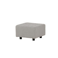 SITZPOUF BOWIE Grau 51x51x32 cm - Grau, Textil (51/32/51cm) - FURNLUX
