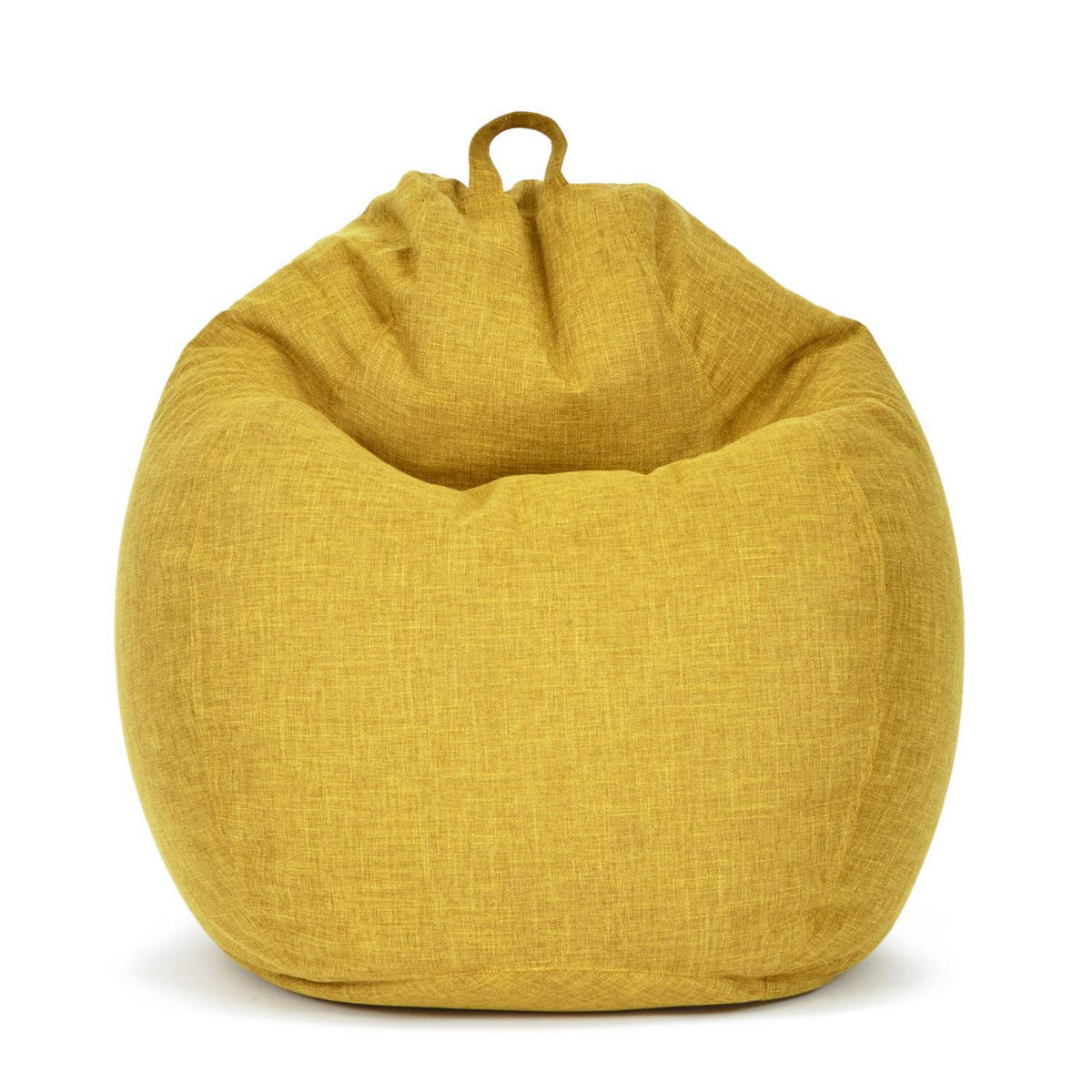 SITZSACK Indoor "Home Linen" - 200 Liter - Gelb, Textil (80/90/50cm) - Green Bean