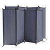 PARAVENT 2 Stück 4-tlg. 220x165 cm Grau - Grau, Metall (220/165cm) - QUICK STAR