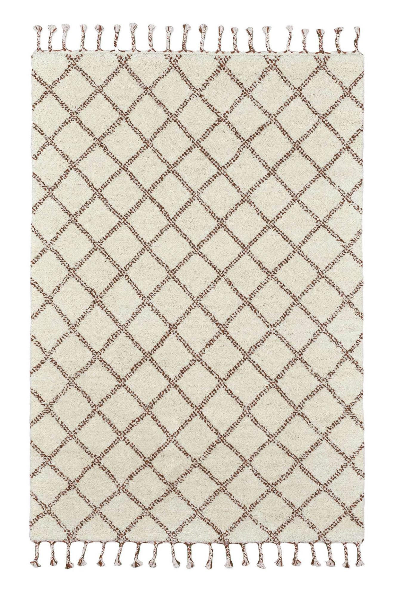 BERBERTEPPICH Marmoucha 70x140 cm - Schwarz, Textil (70/140cm) - THEKO