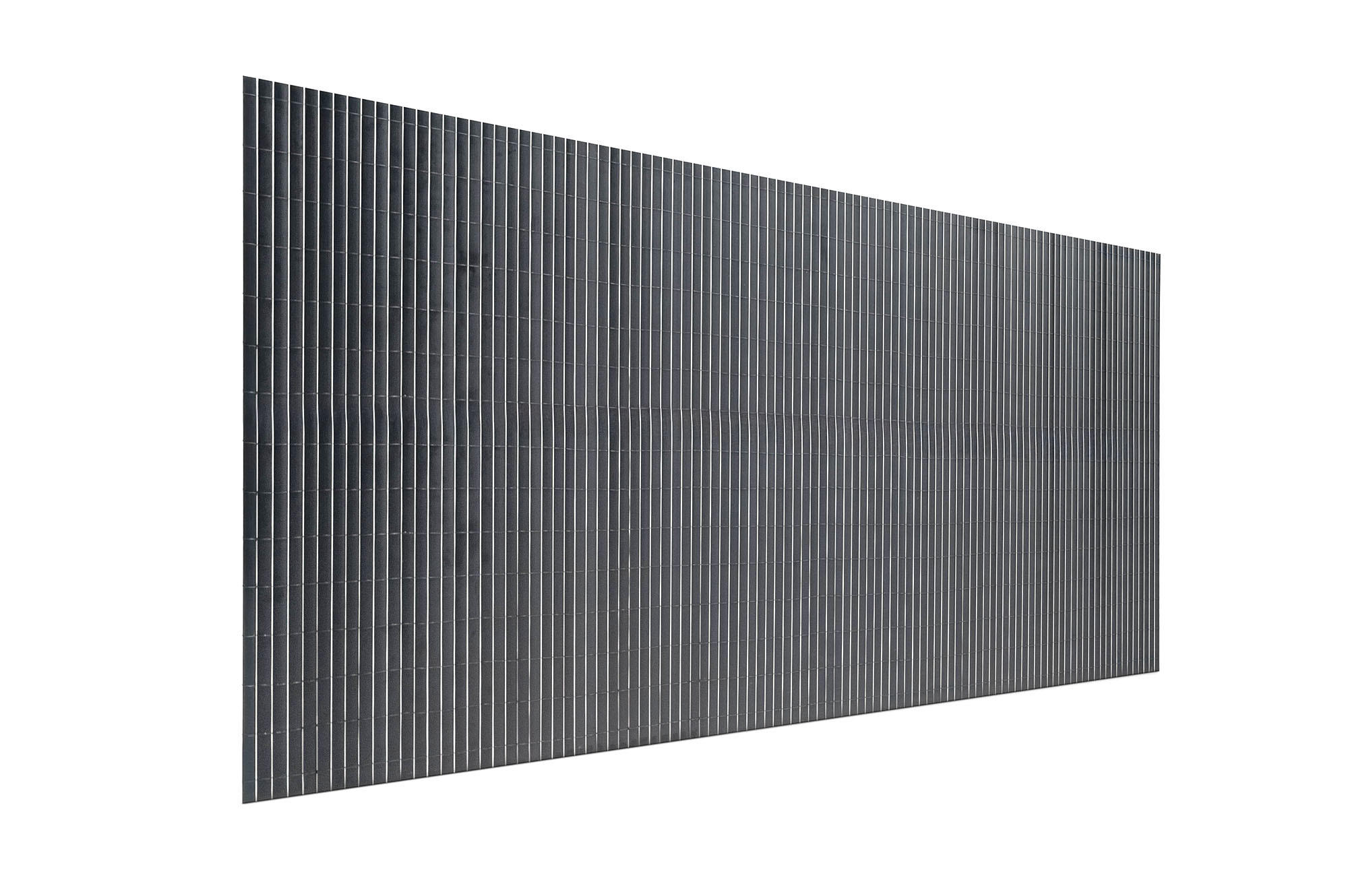 PVC Sichtschutzmatte VISO doppelseitig 8m x 1,5m Anthrazitgrau - Anthrazit, Metall (800/150cm) - Casanoov