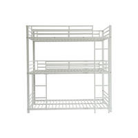 ETAGENBETT - 3 Personen - Metall - Weiß - - Weiß, Metall (90/190cm) - Vente-Unique