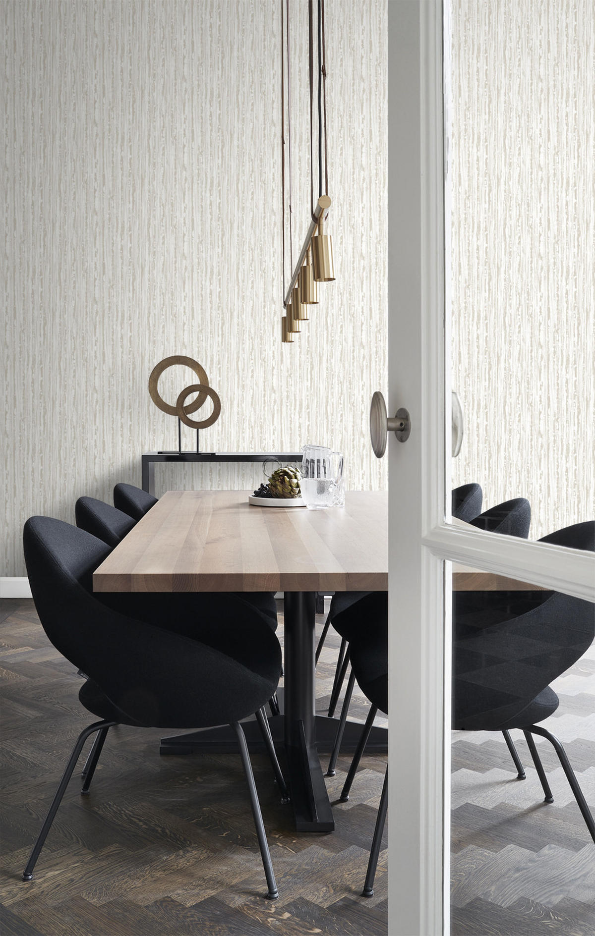 TAPETE Streifen 53 cm x 10.05 m - Weiß, Papier (53/1000cm) - Origin Wallcoverings