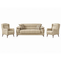 SITZGARNITUR Baoshi, Beige Stellvariante 2+1+1 - Beige, Holz/Holzwerkstoff (180/80/95cm)