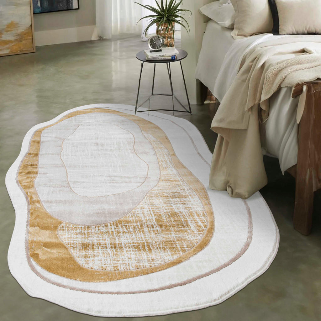 Thumbnail - Mazovia Teppich, Sahara, Textil, Abstrakt, Freiform, 140x200 cm, Oeko-Tex® Standard 100, für Fußbodenheizung geeignet, H...