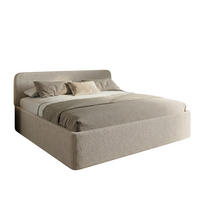 POLSTERBETT 200x200 cm Kaltschaummatratze H3 Bouclé Creme - Creme, Textil (200/200cm) - Home Collective