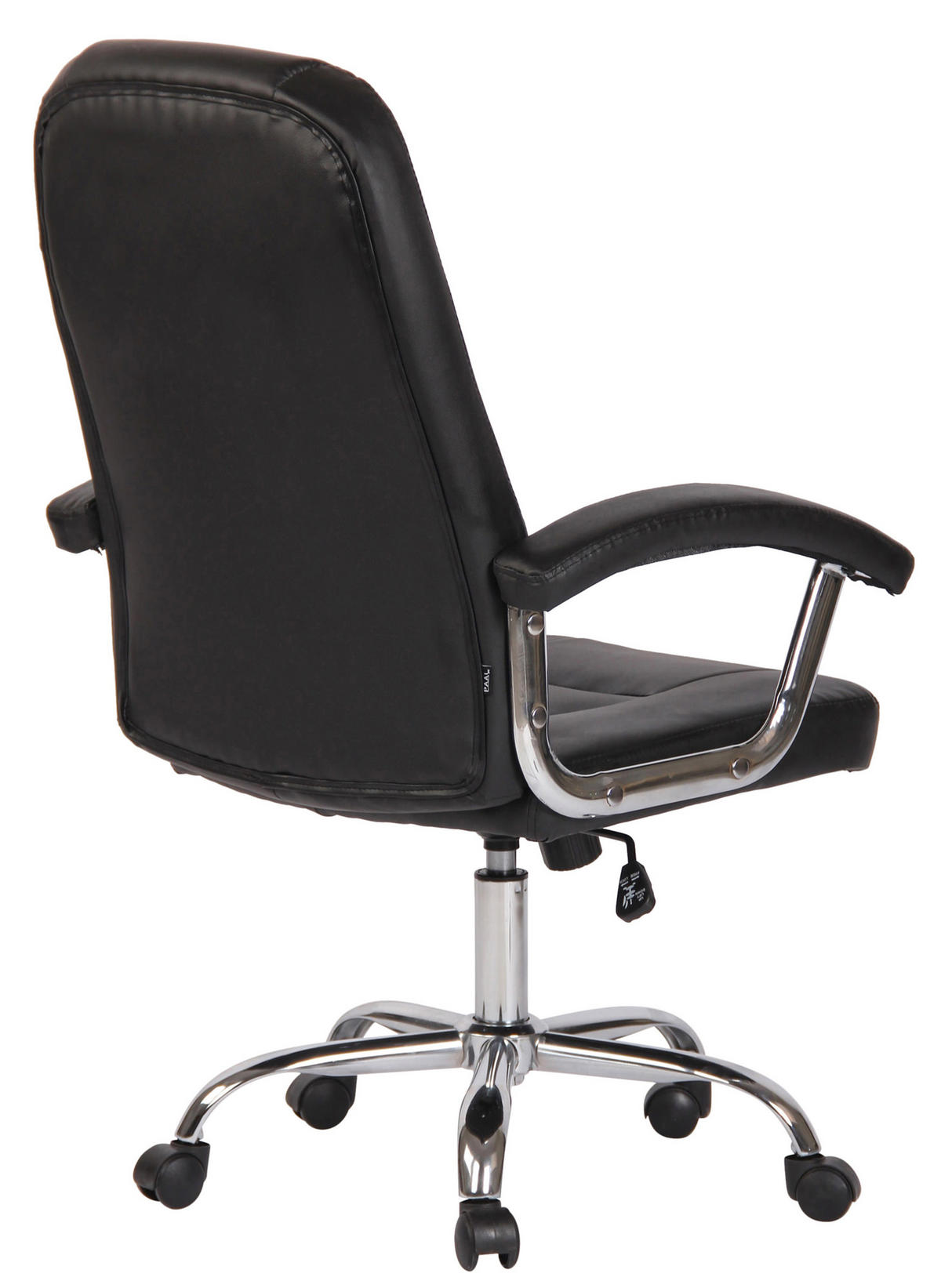 BÜROSTUHL Klyne schwarz - Chromfarben/Schwarz, Metall (66/116/70cm) - TPFLiving