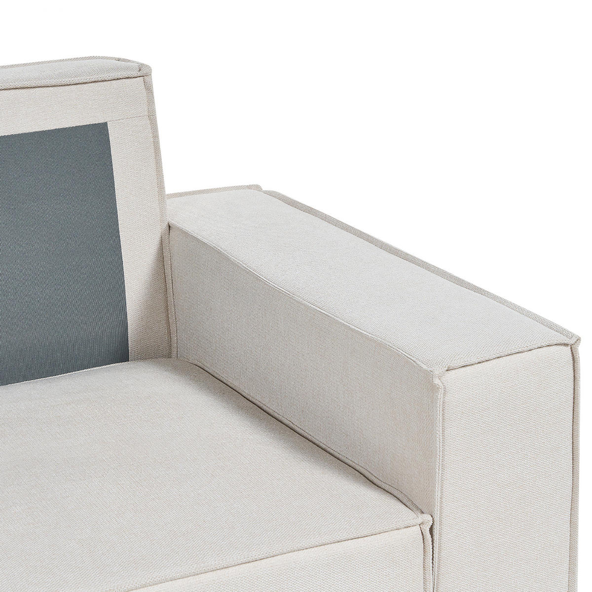 3-SITZER-ECKSOFA beige linksseitig mit Schlaffunktion Stauraum Karila - Beige, Textil (250/150cm) - Beliani