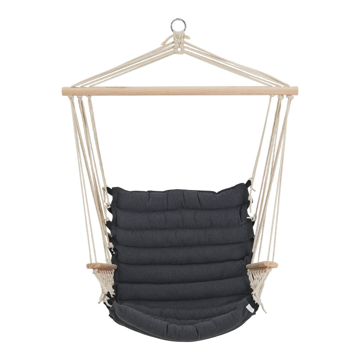 HÄNGESESSEL Bariloche - Dunkelgrau, Textil (55/140/45cm) - [en.casa]