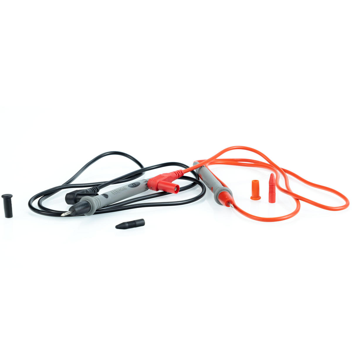 MESSKABEL Universal - Silikongriff, 90 cm, feine vergoldete Nadeln, bis 1000 V, 10 A - Multicolor, Kunststoff/Metall (10/10/10cm)