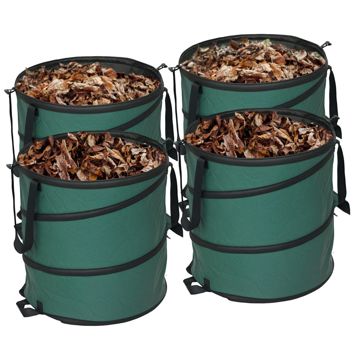 GARTENSACK 4x 86L - Grün, Textil (47/50/47cm) - Outsunny