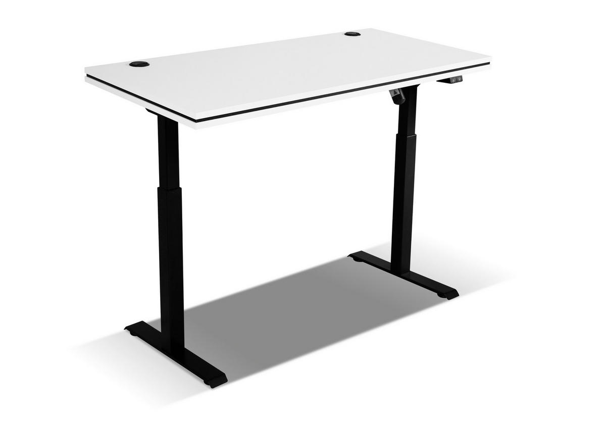 SCHREIBTISCH MALTESA 138x67x123,6 cm Bürotisch Computertisch, Grau - Grau, Holzwerkstoff (67/138/123.6cm) - MASSENO