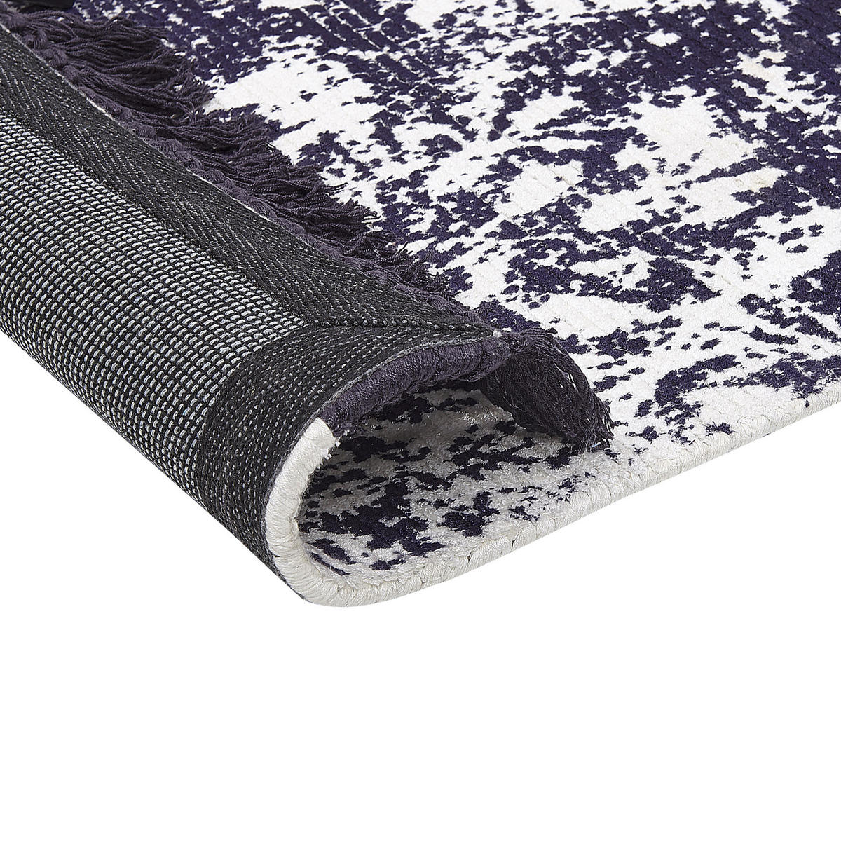 KURZFLOR-TEPPICH Akarsu 200/140 cm - Violett, Naturmaterialen (140/200cm) - Beliani