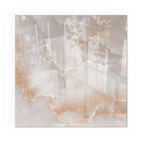 GLASPLATTE für Kamin 50x50 cm - Beige, Glas (50/50/0.4cm) - TULUP