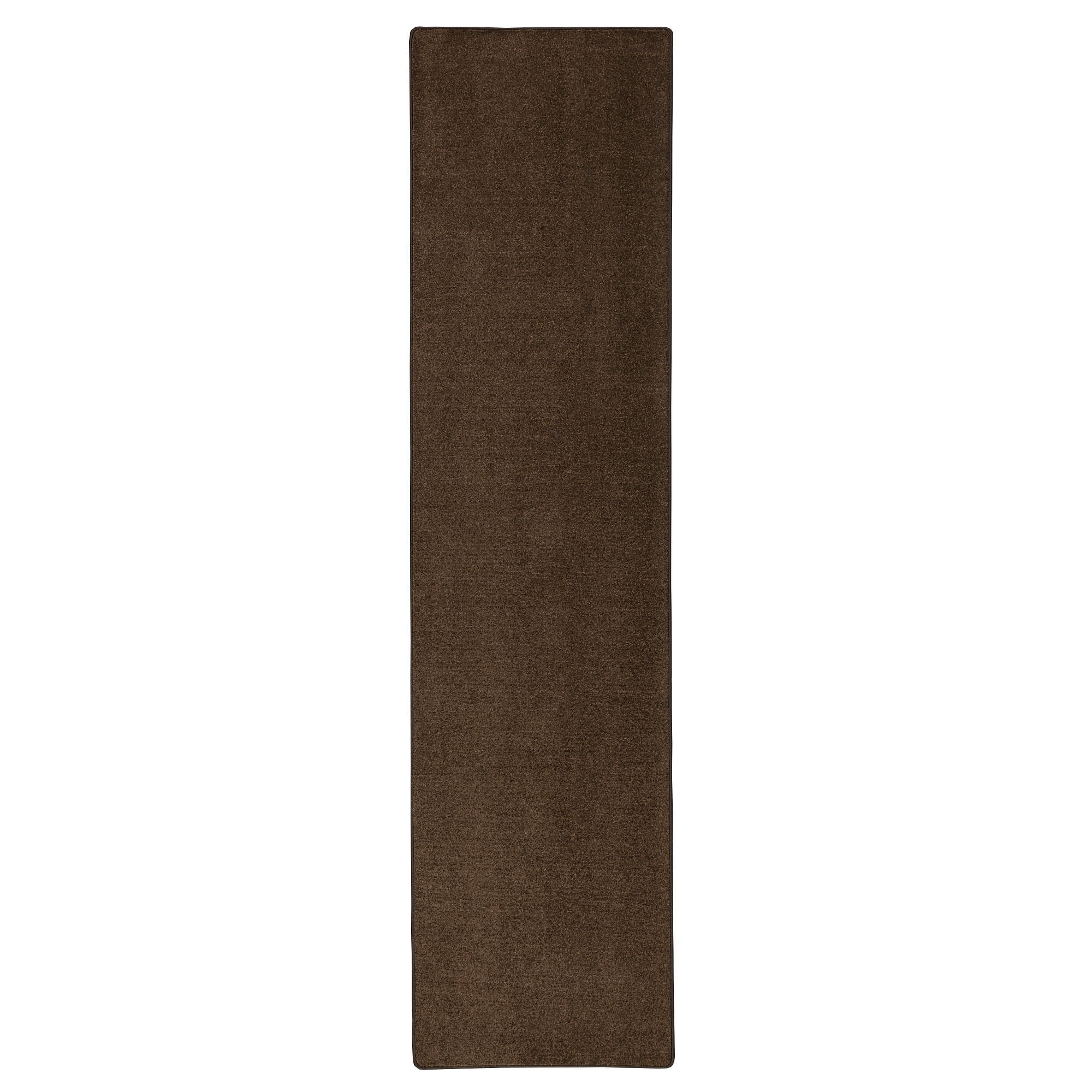 HOCHFLOR VELOURS LÄUFER TEPPICH LUNA - Dunkelbraun, Textil (80/400cm) - Snapstyle